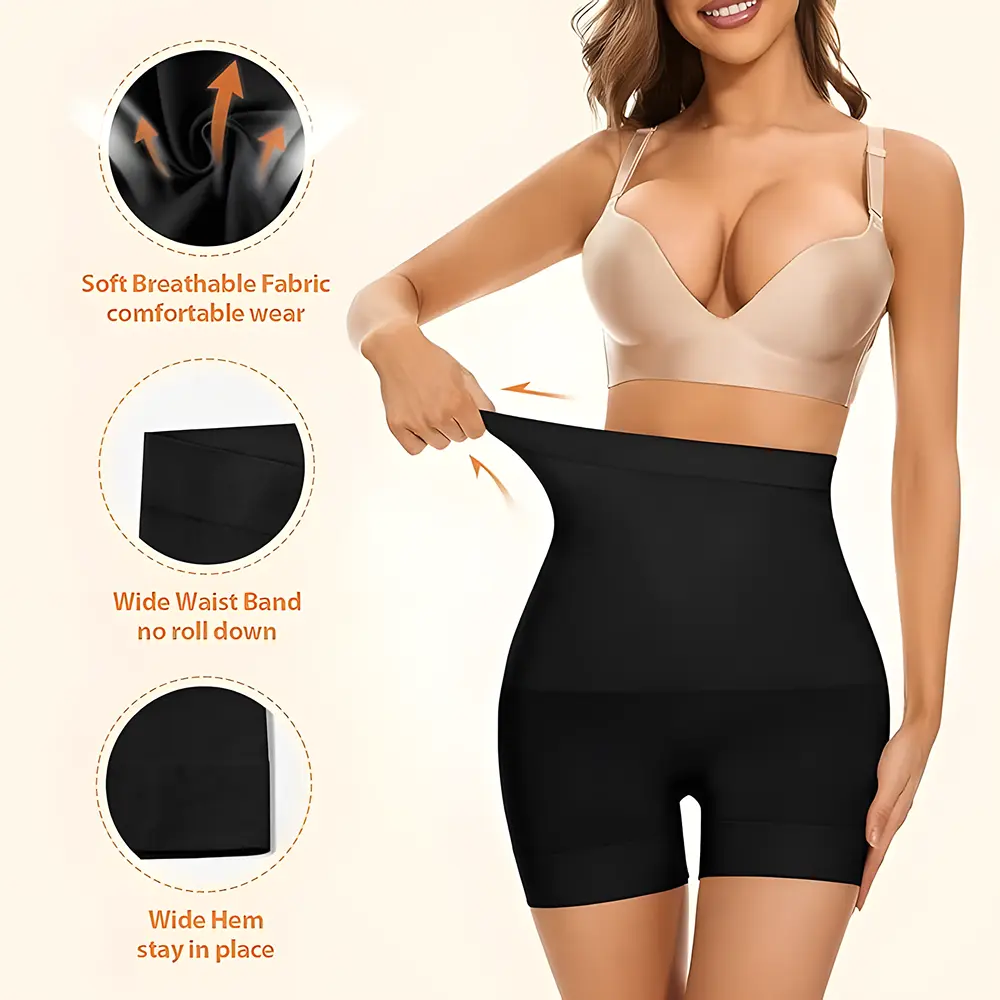 high waist tummy control shapewear for women – seamless waist shaper & body slimming shorts high waist tummy control shapewear for women – seamless waist shaper & body slimming shorts