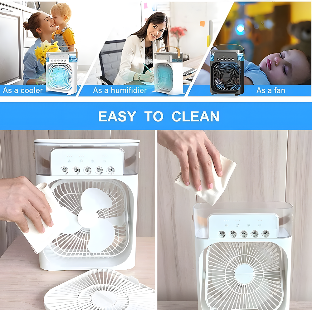 portable mini air cooler fan with mist – usb powered personal cooling portable mini air cooler fan with mist – usb powered personal cooling