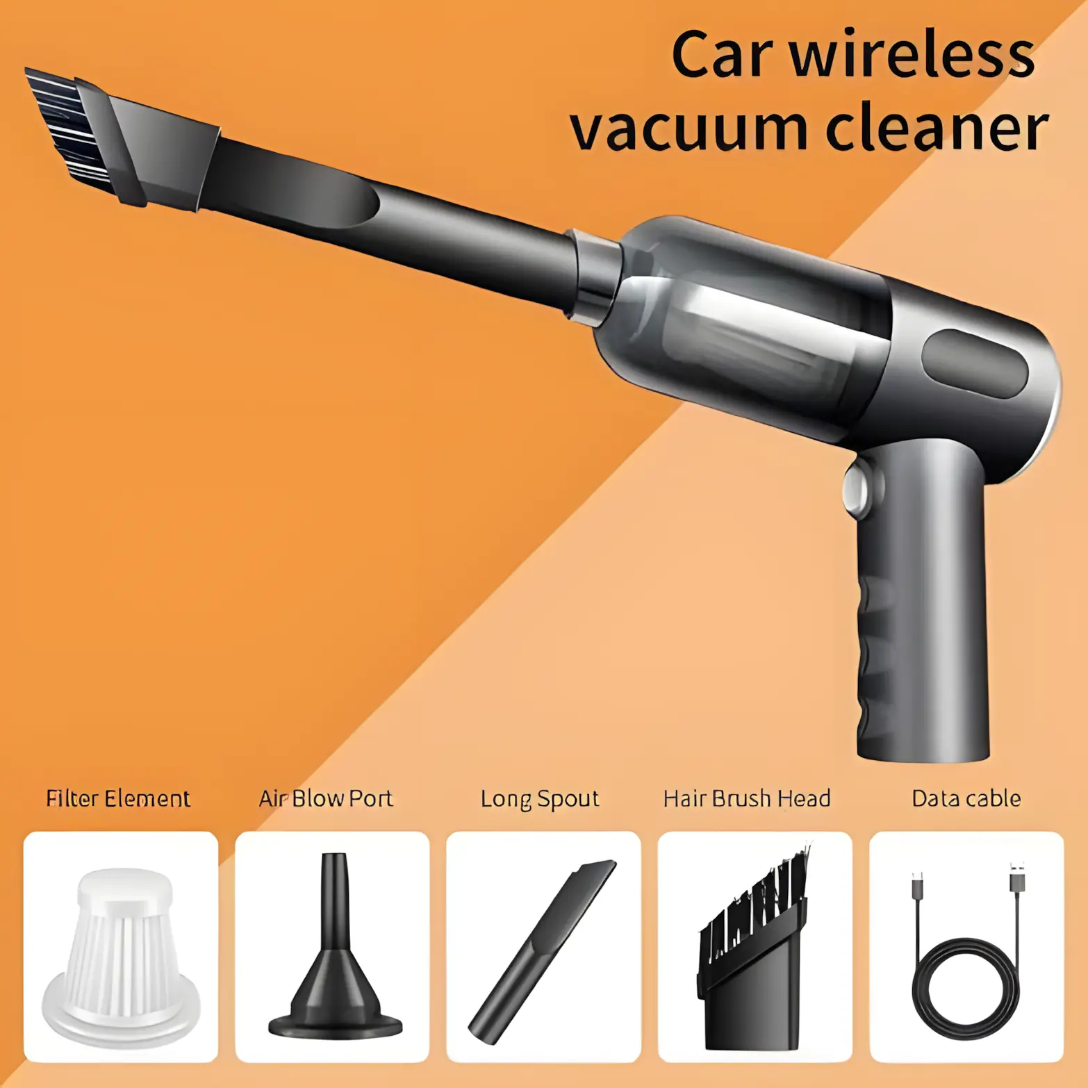 wireless car vacuum cleaner 120w + complete car cleaning kit wireless car vacuum cleaner 120w + complete car cleaning kit