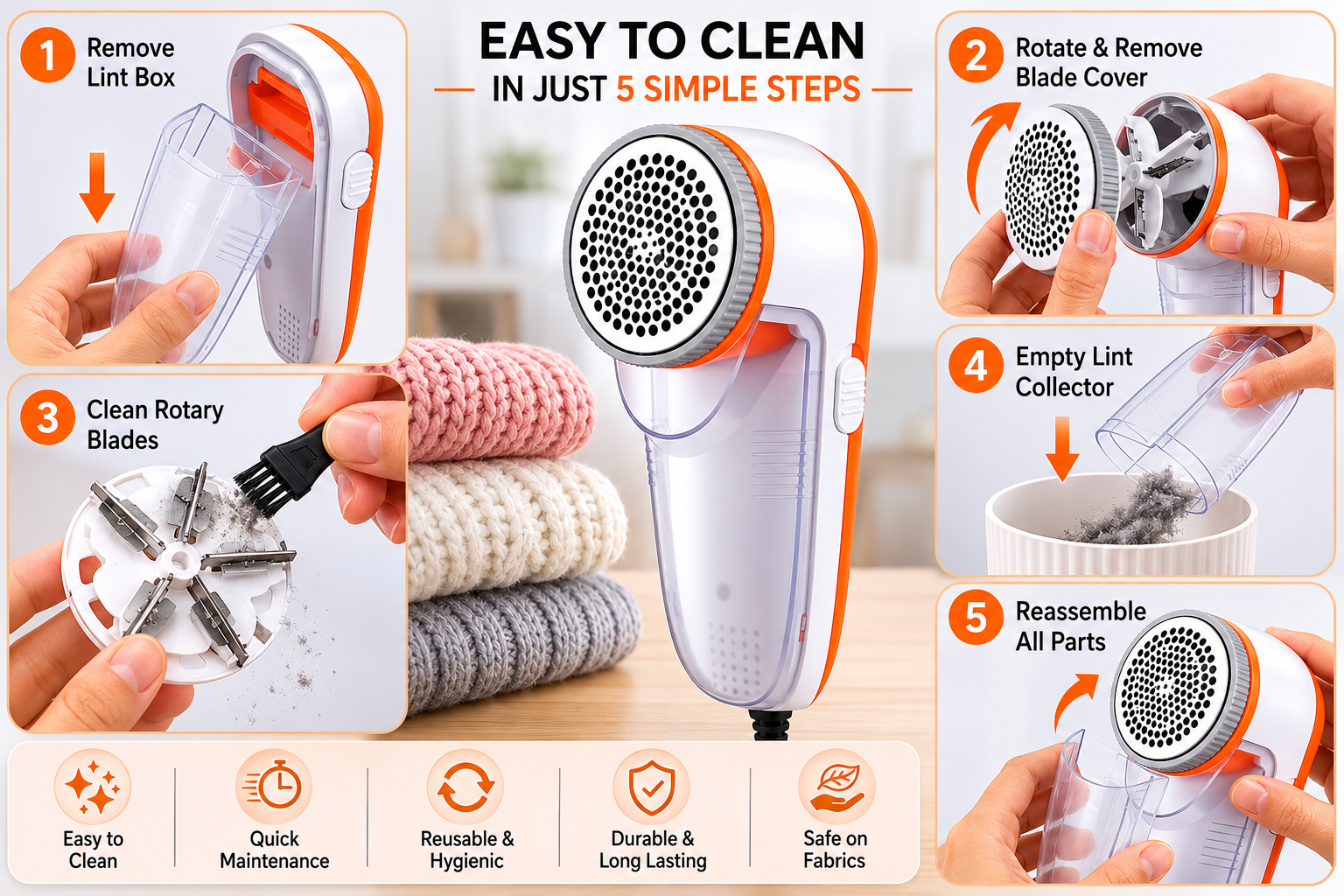 nova lint remover for clothes | electric fabric shaver | wool & sweater fuzz remover machine | portable lint cleaner for clothes, sofa, blanket & woolens nova lint remover for clothes | electric fabric shaver | wool & sweater fuzz remover machine | portable lint cleaner for clothes, sofa, blanket & woolens