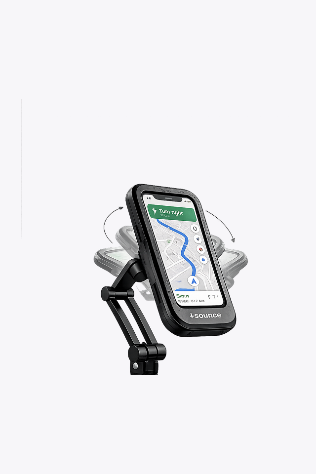 bike phone mount waterproof mobile holder for motorcycle & bicycle | 360° rotation | shockproof & secure handlebar phone holder for gps navigation bike phone mount waterproof mobile holder for motorcycle & bicycle | 360° rotation | shockproof & secure handlebar phone holder for gps navigation