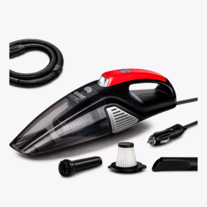 Home portable car vacuum cleaner high power wet & dry handheld vacuum cleaner with hepa filter, long cable & multiple nozzles for car, home & office
